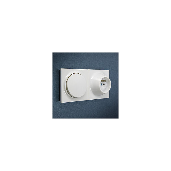 Fontini-va-et-vient + Prise 2 P+t Blanc Neo Evo
