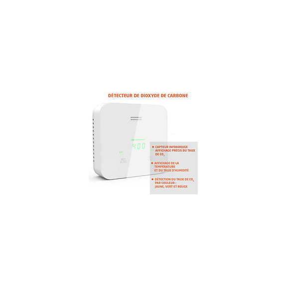 Evacuate-détecteur De Dioxyde De Carbone Co2 Mesure La Qualité D'air Intérieur