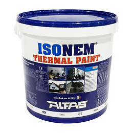 Peinture Façade - Peinture Thermique - Ecologique Et Economique - Alfas - Isonem Thermal Paint - Blanc - 18 Litres