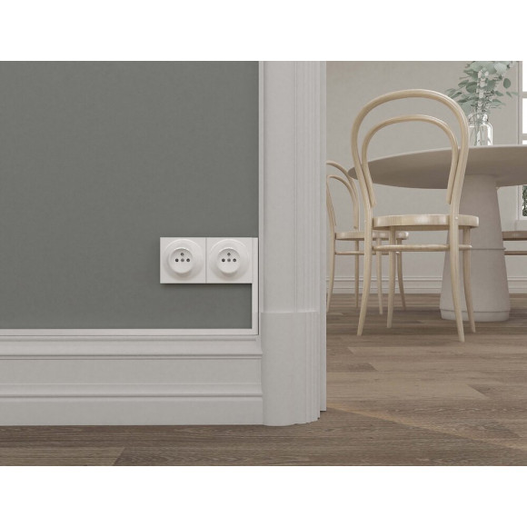 Fontini-double Prise 2 P+t Blanche Neo Evo