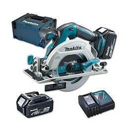 Makita Scie Circulaire Brushless 2j Dhs680rtj - O 165 Mm - Livree Avec 2 Batteries 18 V Et Coffret Makpac
