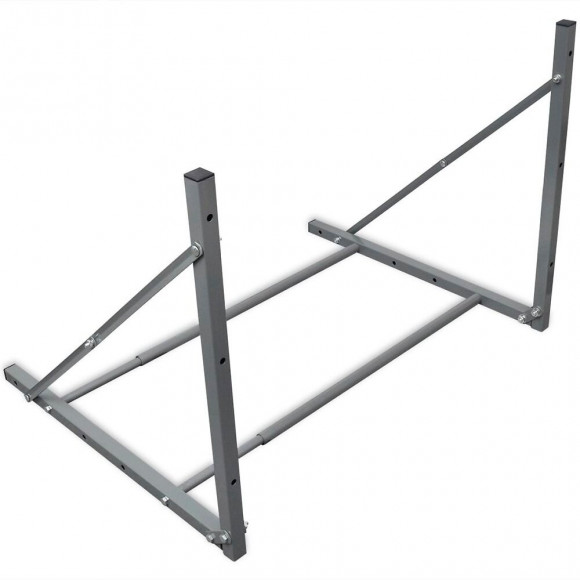 Porte-pneus Pliable Acier Galvanisé Argenté -