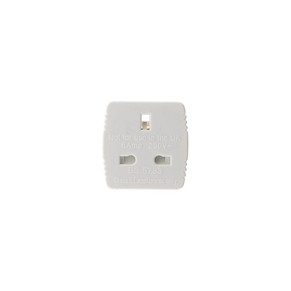 Adaptateur M France 16a En F Uk Blanc Avec Sécurité