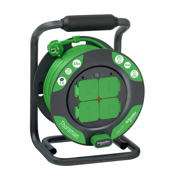 Enrouleur de chantier bricolage 25m HO5VVF 3G1.5 IP44