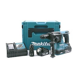 Makita Perforateur Burineur Sds Plus Brushless 2j Dhr243rtj - Avec 2 Batteries 18 V, Mandrin Interchangeable Et Coffret Makpac