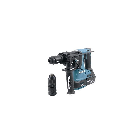 Makita Perforateur Burineur Sds Plus Brushless 2j Dhr243rtj - Avec 2 Batteries 18 V, Mandrin Interchangeable Et Coffret Makpac