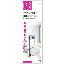 Pack wc suspendu autoportant