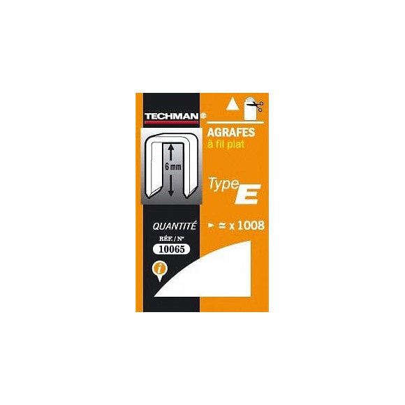 Agrafes 6 Mm - Type E