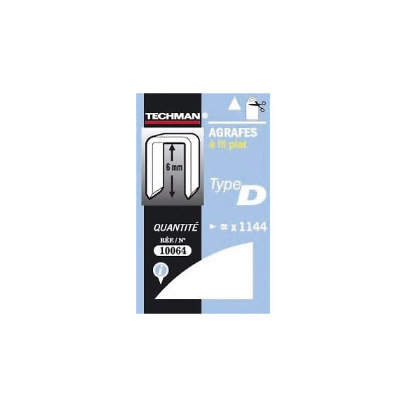 Agrafes 6 Mm - Type D