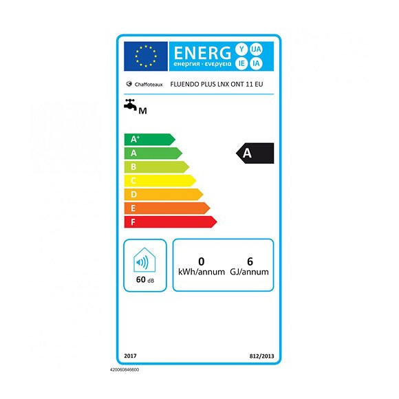 Chauffe Bain Gaz Cheminée Fluendo Plus Chaffoteaux 11 L / Min Gaz Butane Propane