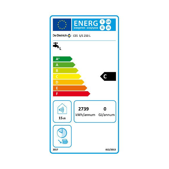 Chauffe Eau Électrique Vertical Sol De Dietrich Stéatite 250 L