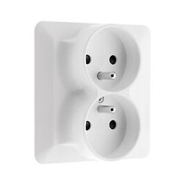 Double Prise 2p+t 16a Monoposte Blanc - Artezo