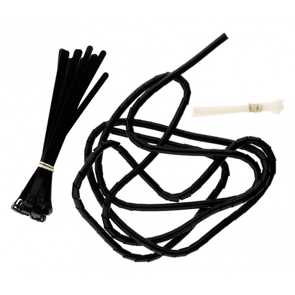 Kit Range Câbles:- 20 Colliers Réutilisables 7,6 X 200 Mm - 20 Colliers Réutilisables 2,3 X 107 Mm - 1 Gaine Øextensible De