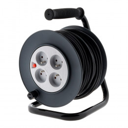 Enrouleur 4 Prises Ho5vv-f 3g1mm² 25m + Coupe-circuit - Zenitech