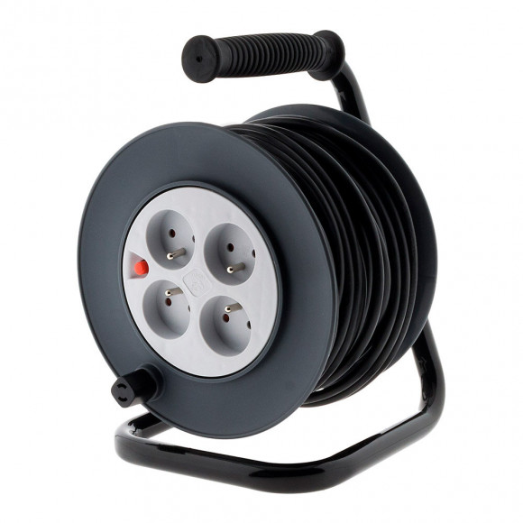 Enrouleur 4 Prises Ho5vv-f 3g1mm² 25m + Coupe-circuit - Zenitech