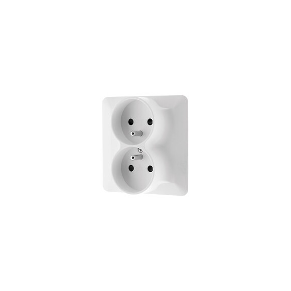 Double Prise 2p+t 16a Monoposte Blanc - Artezo