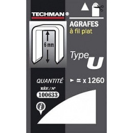 Agrafes 6 Mm - Type U