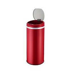 Poubelle De Cuisine Automatique Soho Rouge Inox 42l