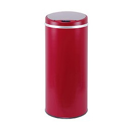 Poubelle De Cuisine Automatique Soho Rouge Inox 42l