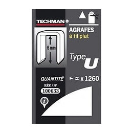 Agrafes 6 Mm - Type U