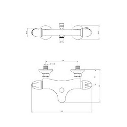 Simpli Mitigeur Bain-douche Thermostatique Chromé