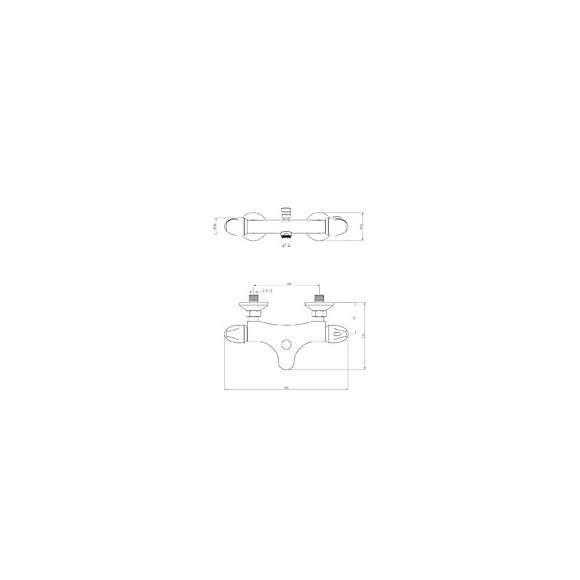 Simpli Mitigeur Bain-douche Thermostatique Chromé