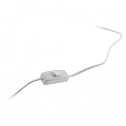Cordon Avec Interrupteur Pour Luminaire 1,5m Blanc - Zenitech