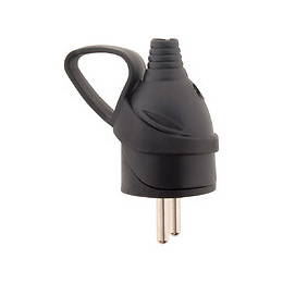 Fiche Mâle Anneau -16a 2p+t - Noir - Zenitech