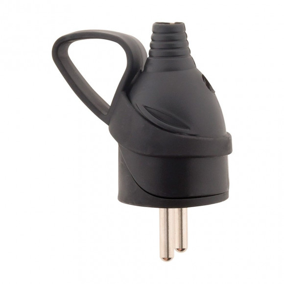 Fiche Mâle Anneau -16a 2p+t - Noir - Zenitech