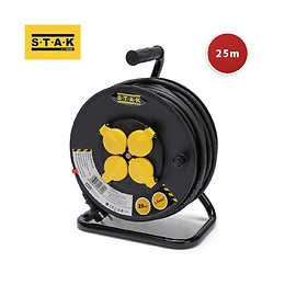 Enrouleur Chantier, 4 Prises, H07rn-f3g1.5mm2, 25m , Nf,ce - Ip44