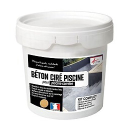 Décoration Piscine Enduit De Cuvelage Finition Béton Ciré Arcacim Deco - Barbadine - Vert - Kit De 8 M² - Arcane Industries