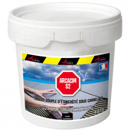 Enduit D'étanchéité Sous Carrelage Imperméabilisation Béton Dalle Chape Terrasse Bassin Piscine Fissure Souple Arcacim S2 