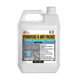 Hydrofuge Et Anti Taches Imperméabilisant Murs, Sols, Toitures Et Facades - Imperpro - Incolore - 5 L (jusqu A 25m2) - Arcane 