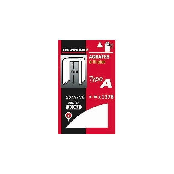 Agrafes 6 Mm - Type A