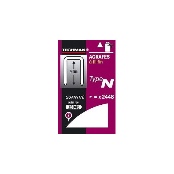 Agrafes 6 Mm - Type N