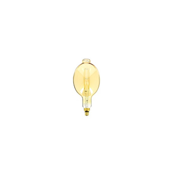 Ampoule Led Giant (bt180) / Vintage Au Verre Ambré, Dimmable, Culot E27, 8w Cons. (60w Eq.), 800 Lumens, Lumière Blanc Chaud