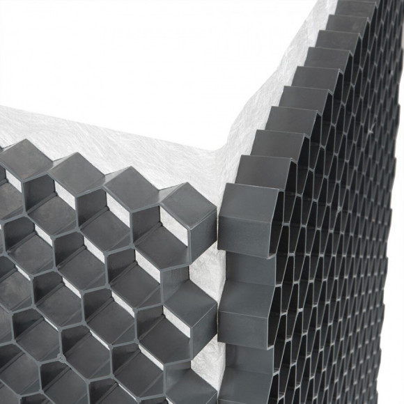 Palette De 33 Stabilisateurs De Graviers (63,36 M²) - Gris - 120 X 160 X 3 Cm Gris - Rinno Gravel