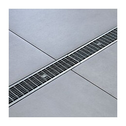 Kit Caniveau Premium 1000x130x150mm + Grille En Acier Galva Anti-talon B125