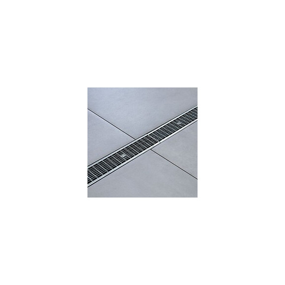 Kit Caniveau Premium 1000x130x150mm + Grille En Acier Galva Anti-talon B125