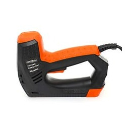 Dcraft - Agrafeuse Électrique - Puissance 50w - Taille Des Agrafes 8-14 Mm - Long. Des Clous 15 Mm - Cloueuse - Noir