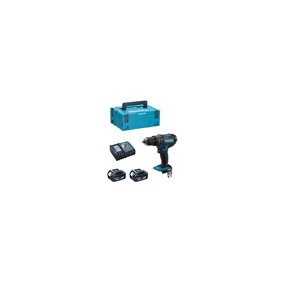 Perceuse À Percussion Makita Dhp482rtj (2 X 5,0 Ah Dc18rc Makpac 2)