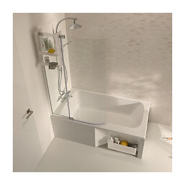 Baignoire Bain Douche Malice Blanche, 170 X 90 - Version Droite