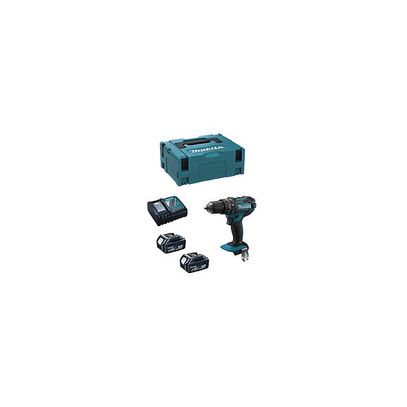 Perceuse À Percussion Makita Dhp482rtj (2 X 5,0 Ah Dc18rc Makpac 2)