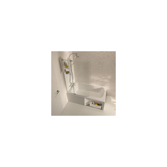 Baignoire Bain Douche Malice Blanche, 160 X 85 - Version Droite