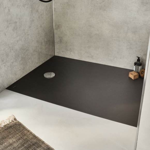 Receveur Finition Pierre Ipso, 120 X 90, Gris Anthracite, Adherence Moyenne / Classe A / Pn12