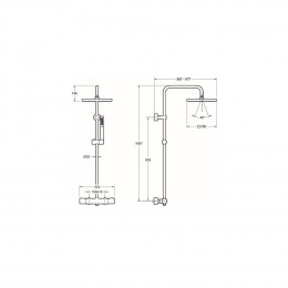 Colonne De Douche Brigitte Chrome