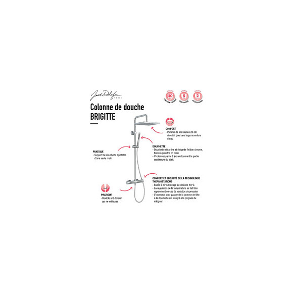 Colonne De Douche Brigitte Chrome