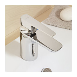 Mitigeur Lavabo Aleo+ Chrome, Avec Systeme De Vidage