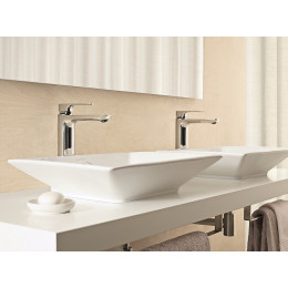 Mitigeur Lavabo - Modèle Haut Aleo+ - Chrome, Sans Systeme De Vidage