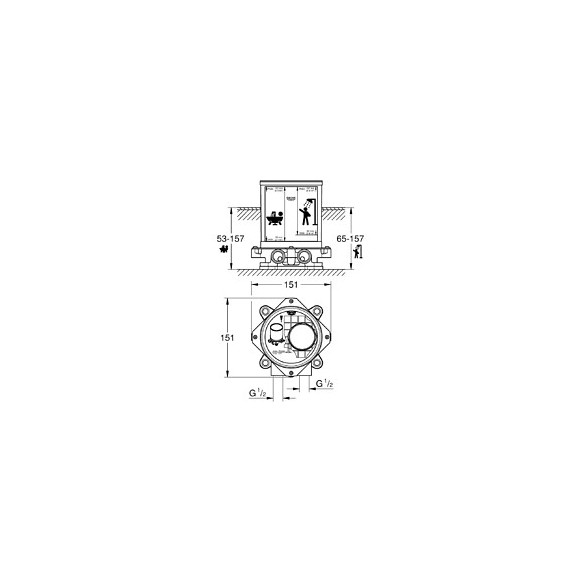 Platine Support ? Pour Bec Bain Et Douche Hors Sol